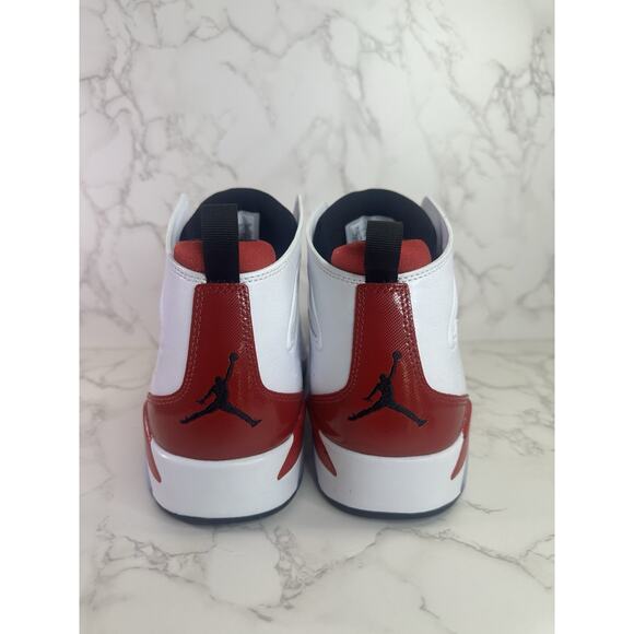 Nike Air Jordan Flight Club 91 White Gym Red Carmine 555475-101 Men\'s Size 10
